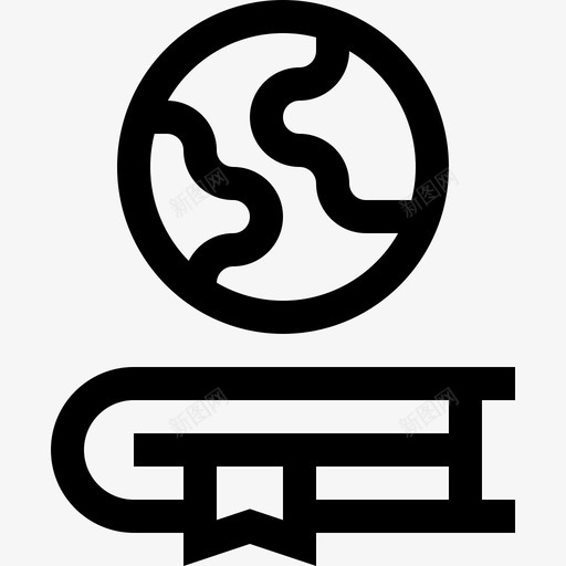 地理知识23线性图标svg_新图网 https://ixintu.com 地理 知识 线性