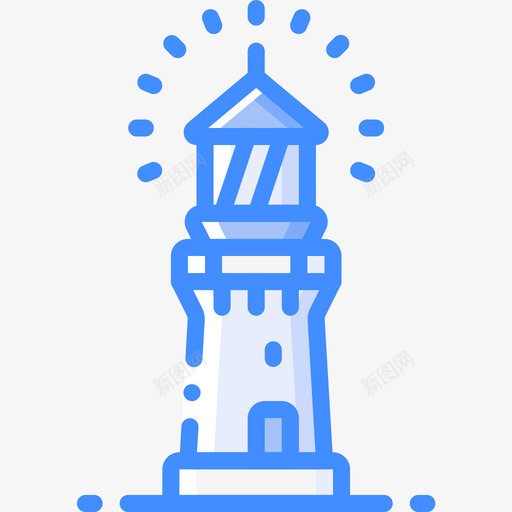 灯塔北极19号蓝色图标svg_新图网 https://ixintu.com 19号 北极 灯塔 蓝色