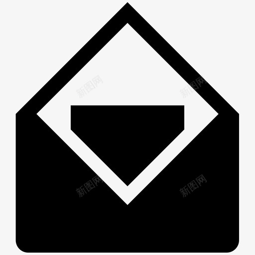 打开邮件图标2svg_新图网 https://ixintu.com 图标2 打开邮件