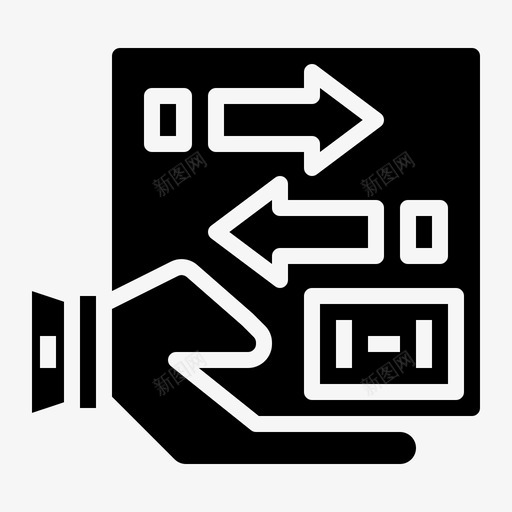 退货发货7实心图标svg_新图网 https://ixintu.com 发货 实心 退货