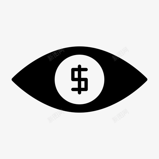 眼睛业务外观视图图标svg_新图网 https://ixintu.com 业务 公司 图标 填充 外观 查看 眼睛 视图