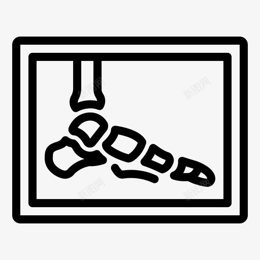 足部x光医院医学图标svg_新图网 https://ixintu.com x射线 伦琴 医学 医院 足部x光
