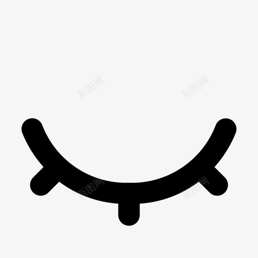 隐藏密码眼睛保护图标svg_新图网 https://ixintu.com 保护 安全 界面元素轮廓 眼睛 眼睛关闭 隐藏密码