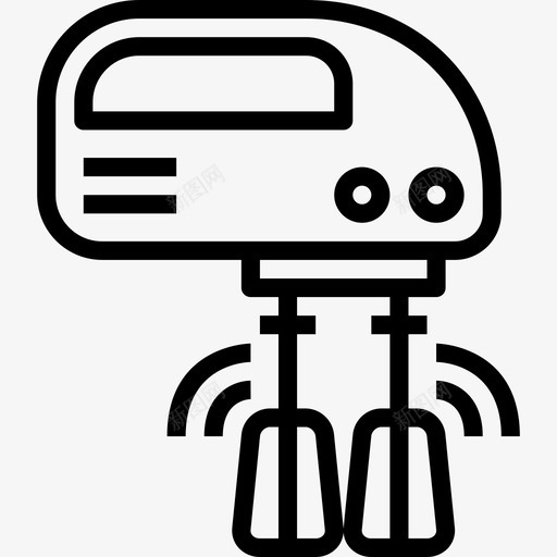 线性电搅拌机89图标svg_新图网 https://ixintu.com 搅拌机 线性