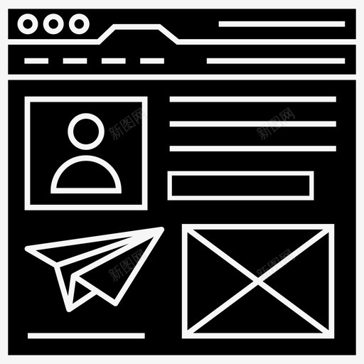 web配置文件应用程序联机性能仪表板图标svg_新图网 https://ixintu.com siteflow ui web 图标 套件 字形 布局 线框 配置文件