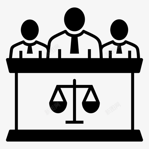 法官天平法庭图标svg_新图网 https://ixintu.com 天平 法官 法庭