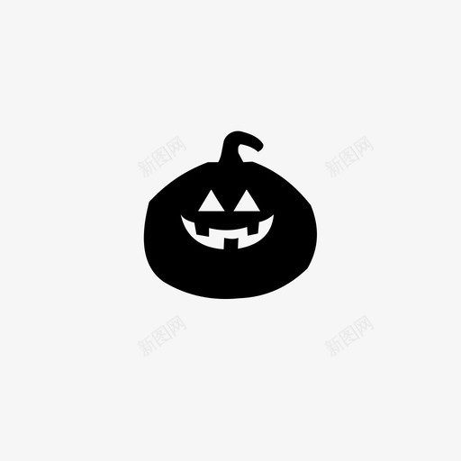 南瓜有趣的万圣节杰克o灯笼图标svg_新图网 https://ixintu.com 万圣节 南瓜 有趣 杰克 灯笼
