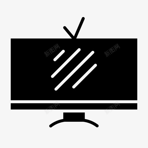 电视计算机设备图标svg_新图网 https://ixintu.com pc 字形 技术 电视 网络 计算机 设备