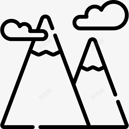 山自然93线性图标svg_新图网 https://ixintu.com 线性 自然