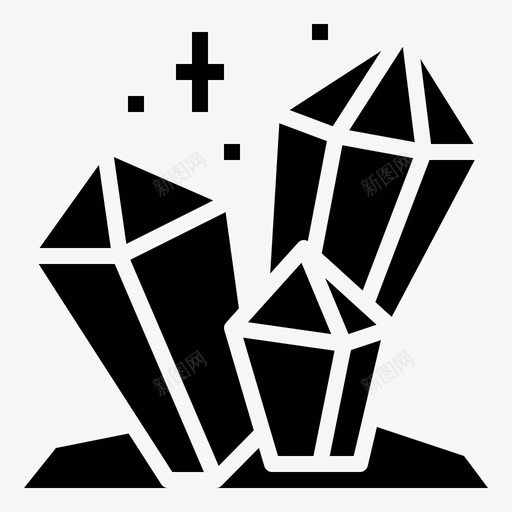 水晶游戏元素15填充图标svg_新图网 https://ixintu.com 元素 填充 水晶 游戏