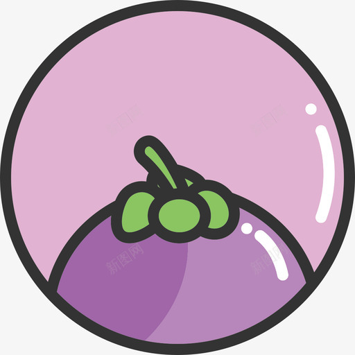 山竹-01svg_新图网 https://ixintu.com 山竹-01