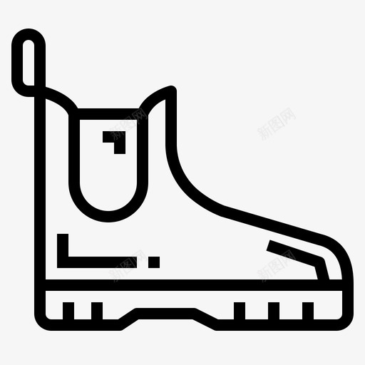 踝靴鞋图标svg_新图网 https://ixintu.com 踝靴
