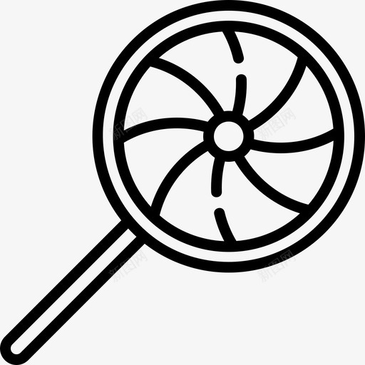 甜棒棒糖糖果甜点图标svg_新图网 https://ixintu.com 棒棒糖 点心 甜点 糖果