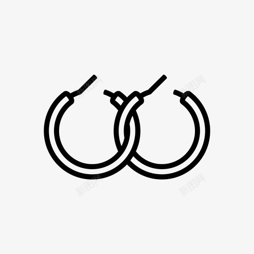 耳环优雅时尚图标svg_新图网 https://ixintu.com 优雅 时尚 珠宝 耳环 耳环图标