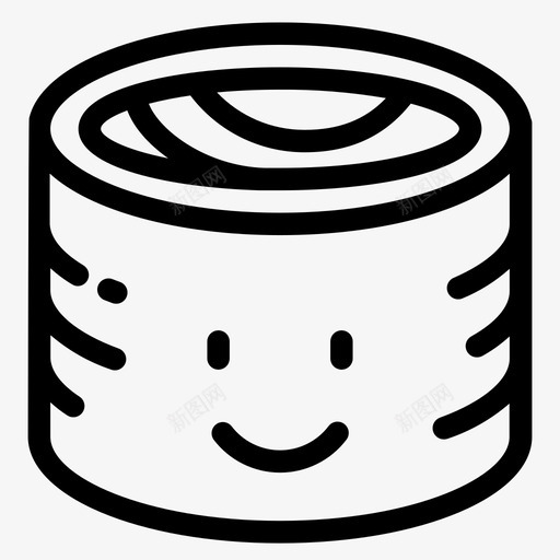 kawaii寿司日本食品maki图标svg_新图网 https://ixintu.com icons kawaii maki roll sashimi 寿司 日本 食品