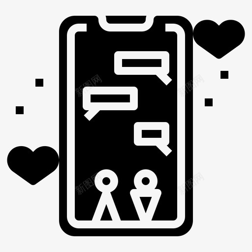 约会应用程序婚礼194填充图标svg_新图网 https://ixintu.com 填充 婚礼 应用程序 约会