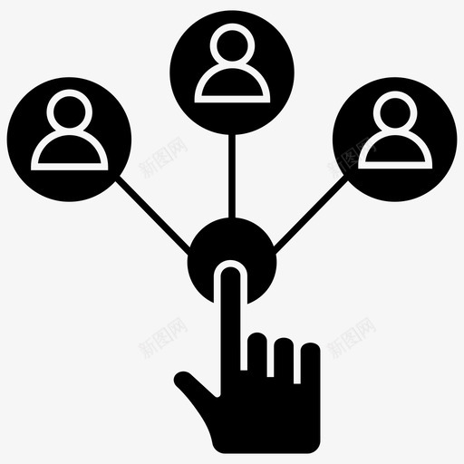 在线商务网络协调员工团队合作图标svg_新图网 https://ixintu.com 协调 合作 员工 商务 商务网 团队 在线 字形 网络 集合 项目管理