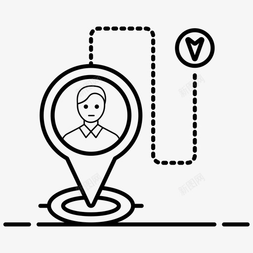 个人定位gpsgps导航仪图标svg_新图网 https://ixintu.com gps 个人 位置 地图 定位 导航 应用程序 指针 旅行