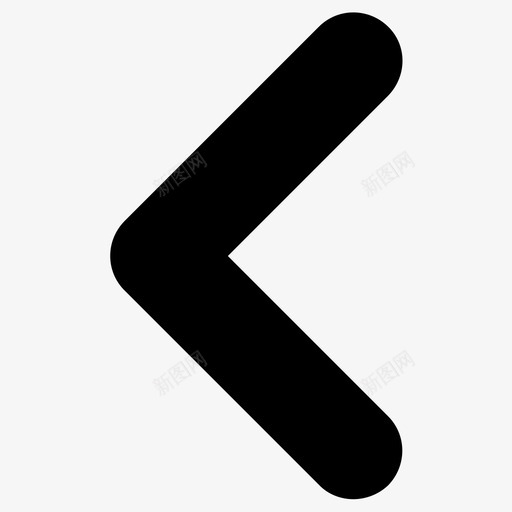 后退箭头前面图标svg_新图网 https://ixintu.com 上一个 前面 后退 左边 箭头