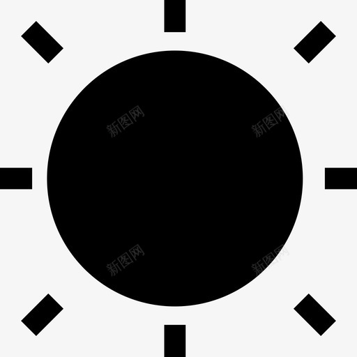 太阳白天界面图标svg_新图网 https://ixintu.com 充满 夏天 天气 太阳 界面 白天 自然