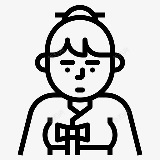 韩国人阿凡达人图标svg_新图网 https://ixintu.com 人 女人 阿凡达 韩国人