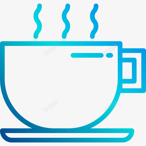 茶茶8线性梯度图标svg_新图网 https://ixintu.com 梯度 线性