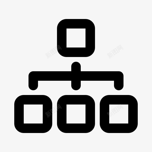 连接公司流程图图标svg_新图网 https://ixintu.com 业务 公司 大纲 流程图 管理 网络 连接