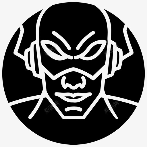 闪光击球员黑暗骑士图标svg_新图网 https://ixintu.com 击球 反派 战士 球员 符号 英雄 表情 超级 闪光 骑士 黑暗