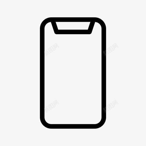 智能手机通话手机图标svg_新图网 https://ixintu.com 手机 智能 用户界面 设备 通话