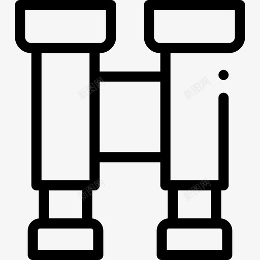 双目野营147直线图标svg_新图网 https://ixintu.com 双目 直线 野营147