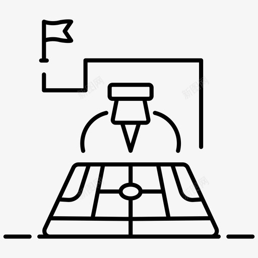 精确定位基准标记gps标记图标svg_新图网 https://ixintu.com gps标记 占位符 地图位置 地图旅行线矢量图标集 基准标记 精确定位