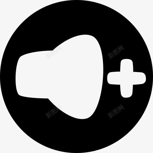 增大音量声音音乐图标svg_新图网 https://ixintu.com 增大音量 声音 幻想多媒体控制 音乐