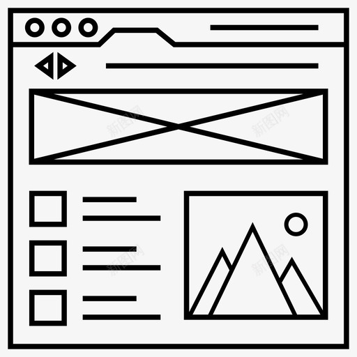 网页消息商业邮件通信图标svg_新图网 https://ixintu.com siteflow ui 商业 布局 文本 消息 电子邮件 线框 网页 通信 邮件