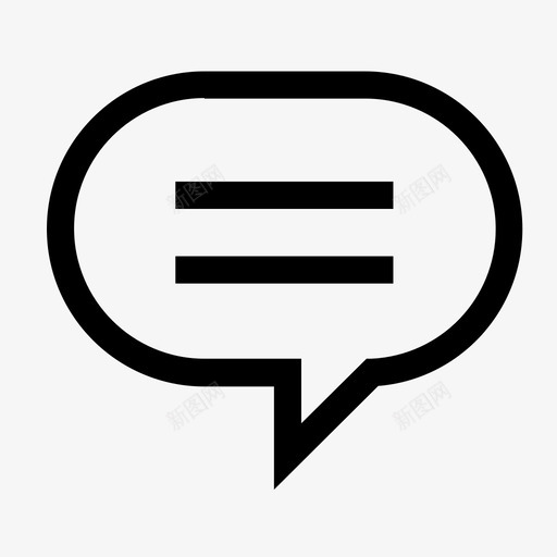 聊天气球交流图标svg_新图网 https://ixintu.com 交流 信使 信息 气球 聊天 谈话