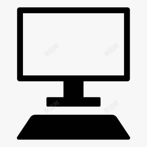 电脑电器桌面图标svg_新图网 https://ixintu.com 个人电脑 商店和销售 桌面 电器 电脑 设备