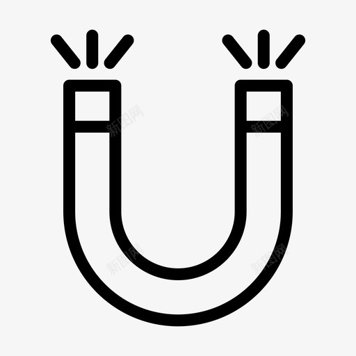 磁铁吸引实验室图标svg_新图网 https://ixintu.com 吸引 实验室 磁铁 科学 项目 项目管理线字形