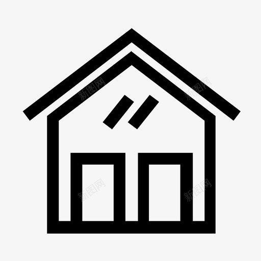 住宿家旅馆图标svg_新图网 https://ixintu.com 住宿 小屋 度假村 房子 旅馆