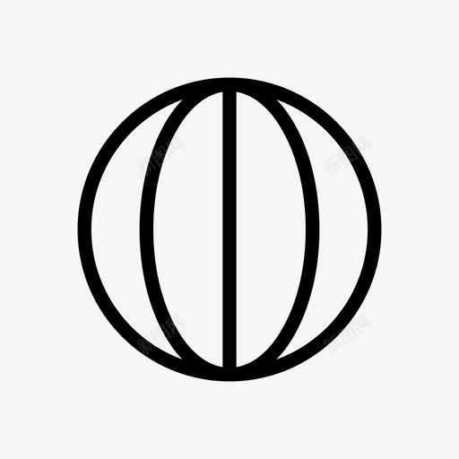 球沙滩球海图标svg_新图网 https://ixintu.com 沙滩球 海 球