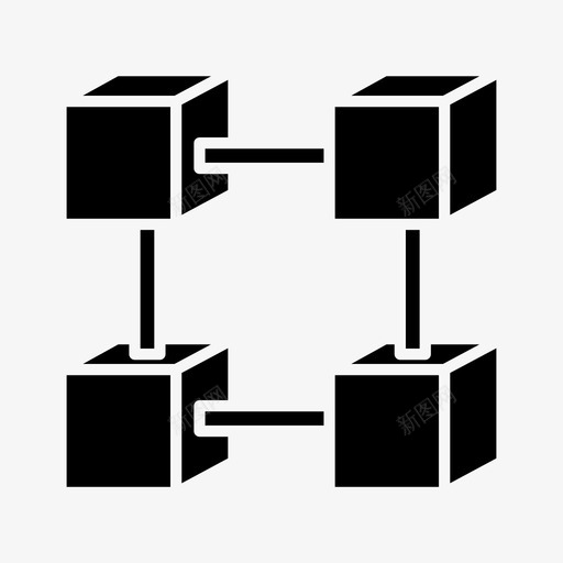 区块链计算机设备图标svg_新图网 https://ixintu.com glyph2 pc 区块 技术 网络 计算机 设备