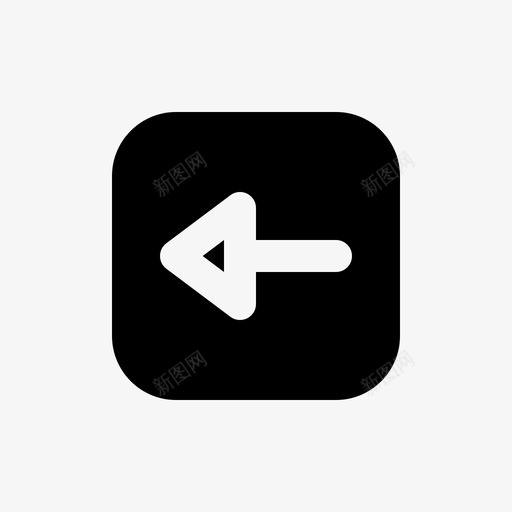 左箭头按钮多媒体用户界面用户界面多媒体2实体图标svg_新图网 https://ixintu.com 多媒体 实体 按钮 用户界面 箭头