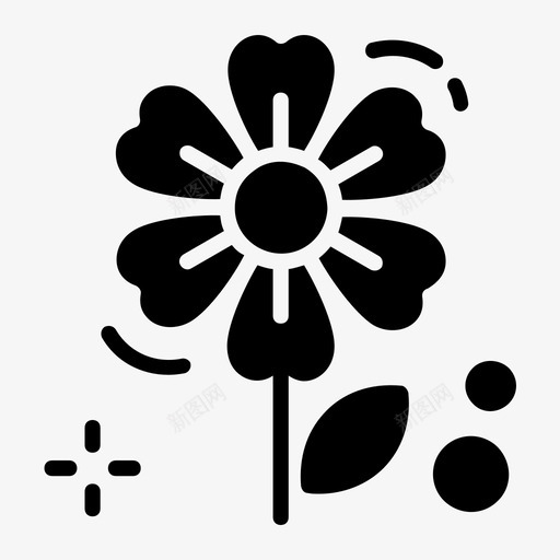 牡丹花香图标svg_新图网 https://ixintu.com 中国 图标 天然 字形 新年 牡丹