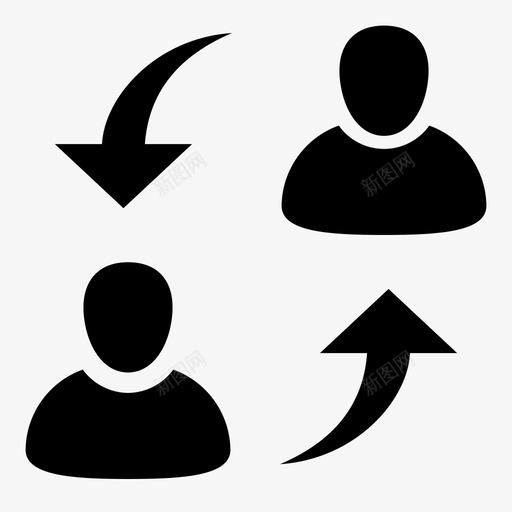 交换替换转让图标svg_新图网 https://ixintu.com 交换 商店 替换 转让 销售