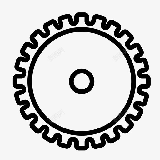 齿轮装载圆形图标svg_新图网 https://ixintu.com 圆形 技术 装载 车轮 齿轮