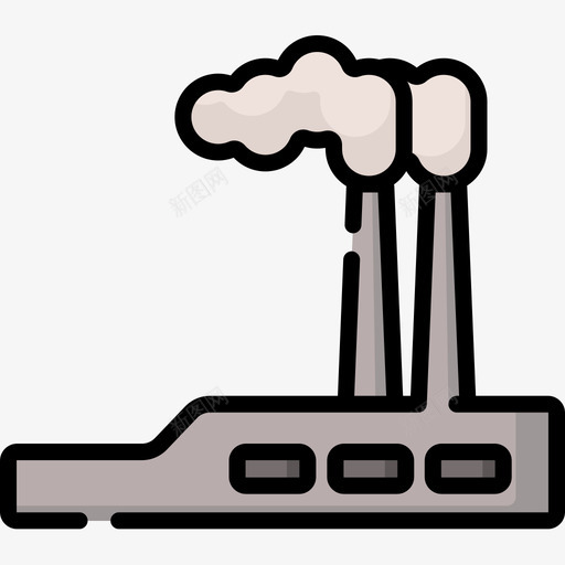 工业气候变化17线性颜色图标svg_新图网 https://ixintu.com 工业 气候变化 线性 颜色