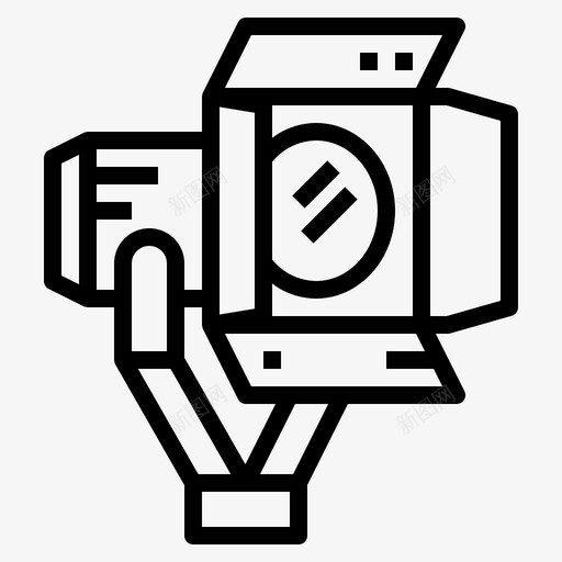 聚光灯电影导演直系图标svg_新图网 https://ixintu.com 电影导演 直系 聚光灯