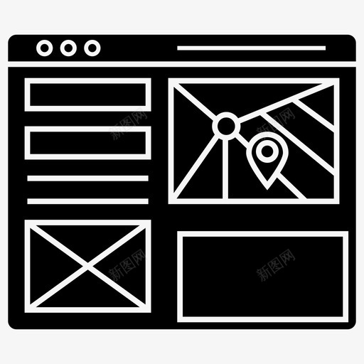 网页界面公司网站用户界面图标svg_新图网 https://ixintu.com 公司 套件 字形 布局 流线 用户界面 界面 网站 网页 网页设计
