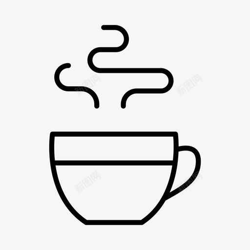 咖啡杯饮料咖啡店图标svg_新图网 https://ixintu.com 咖啡店 咖啡杯 饮料