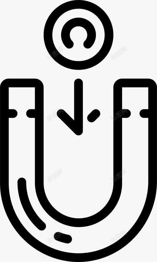 吸引磁铁教育物理图标svg_新图网 https://ixintu.com 吸引 大纲 教育 物理 磁铁 科学