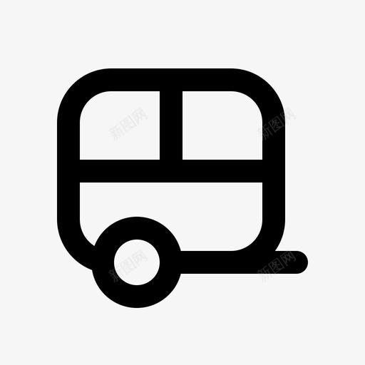 旅行车度假交通图标svg_新图网 https://ixintu.com 交通 度假 旅行 旅行包 旅行车