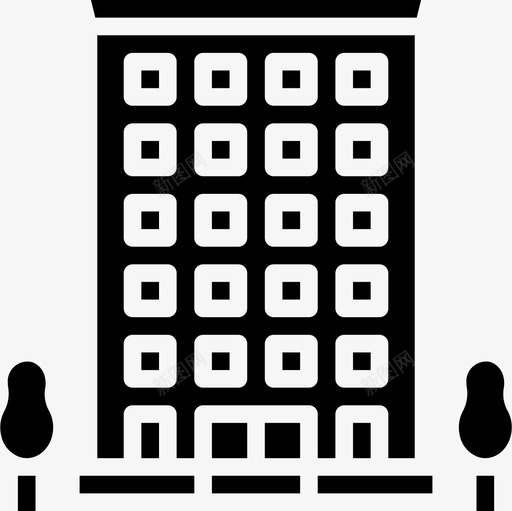 金融科技9号楼填充图标svg_新图网 https://ixintu.com 9号楼 填充 科技 金融